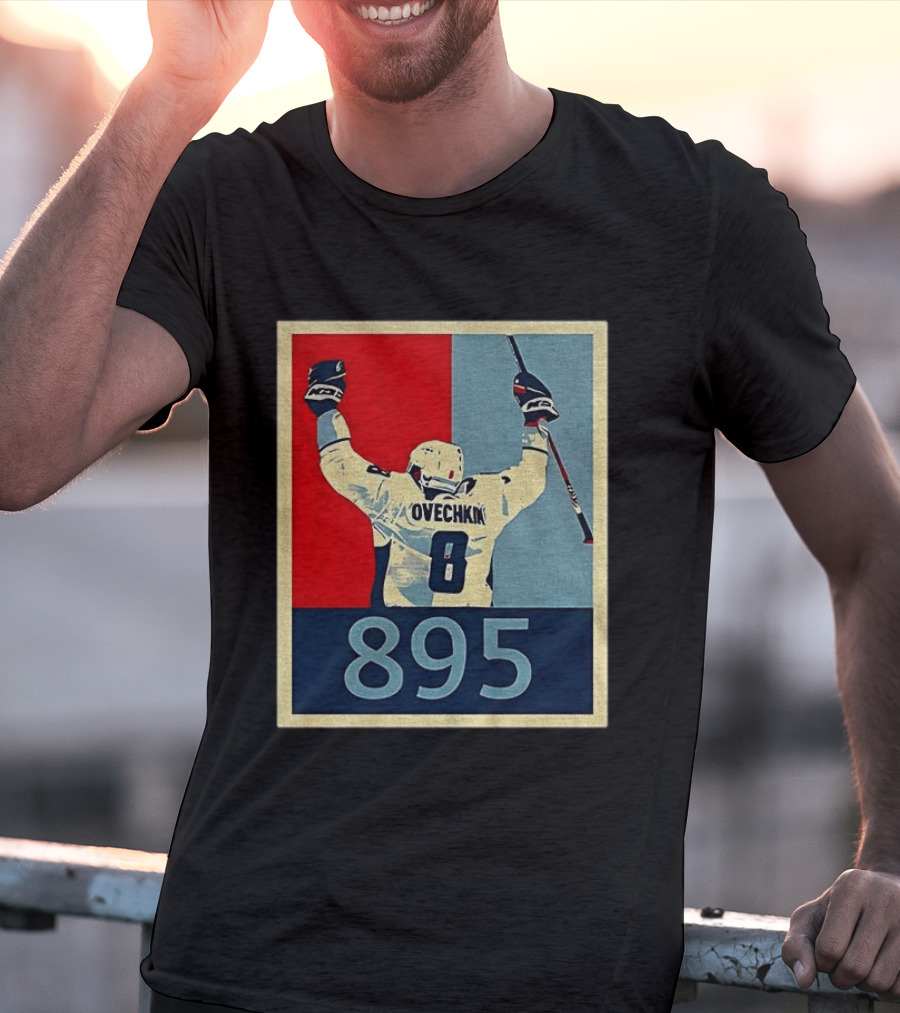 Ovechkin 895 Washington Capitals Hockey Record T-Shirt