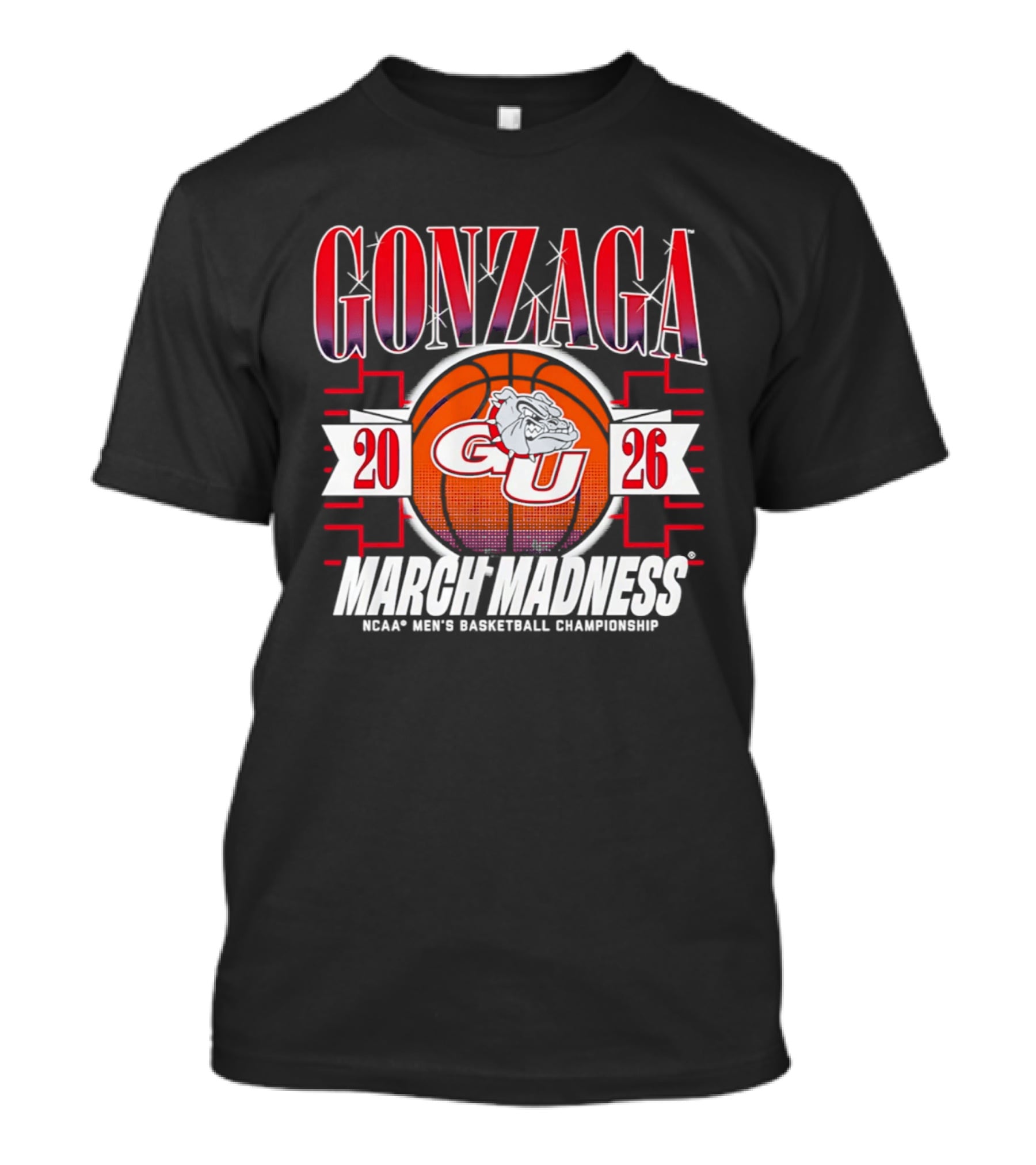 Gonzaga GU Bulldogs 2026 March Madness NCAA Men's Basketball Championship T-Shirt