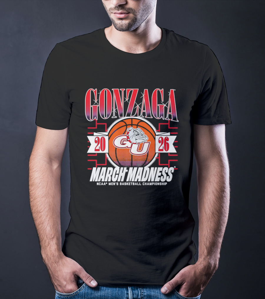 Gonzaga GU Bulldogs 2026 March Madness NCAA Men's Basketball Championship T-Shirt