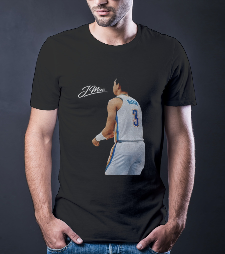 Jared McCain Oklahoma City Thunder Basketball NBA Number 3 Jersey T-Shirt