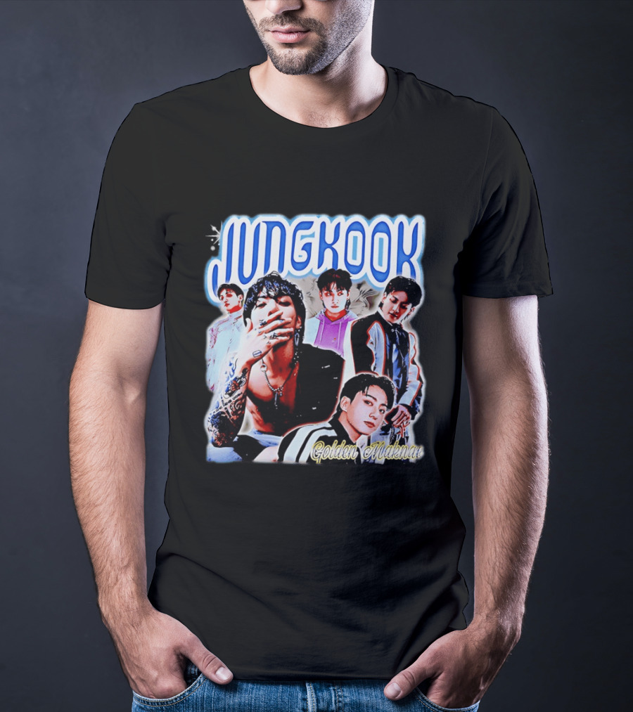 Jungkook Golden Maknae Multicolor Fashion T-Shirt