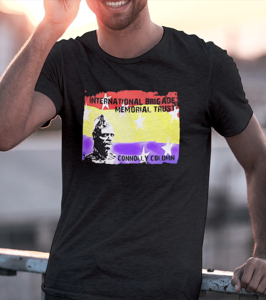 International Brigade Memorial Trust Connolly Column Star Flag T-Shirt