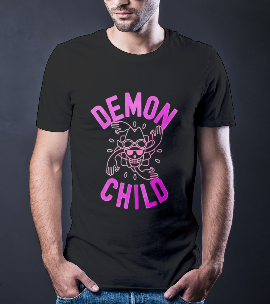 Demon Child Nico Robin Pink Line T-Shirt