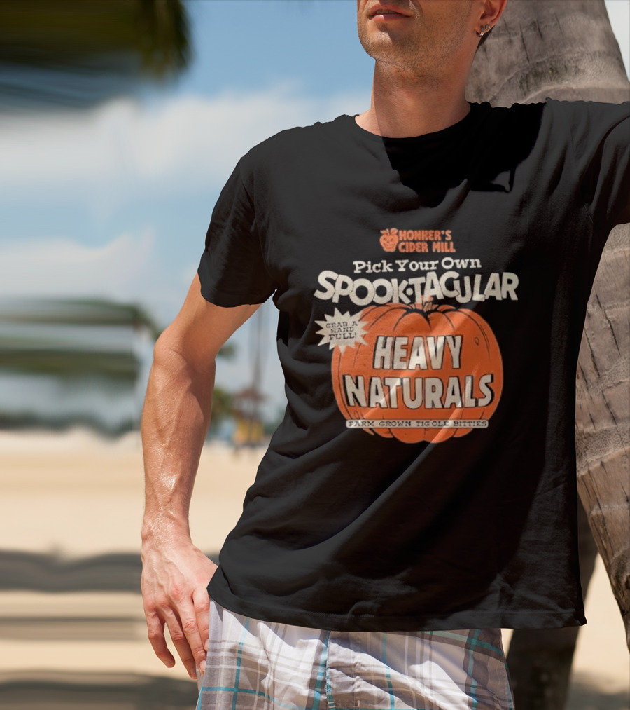 Hohner's Cider Mill Pick Your Own Spooktacular Heavy Naturals Pumpkin T-Shirt