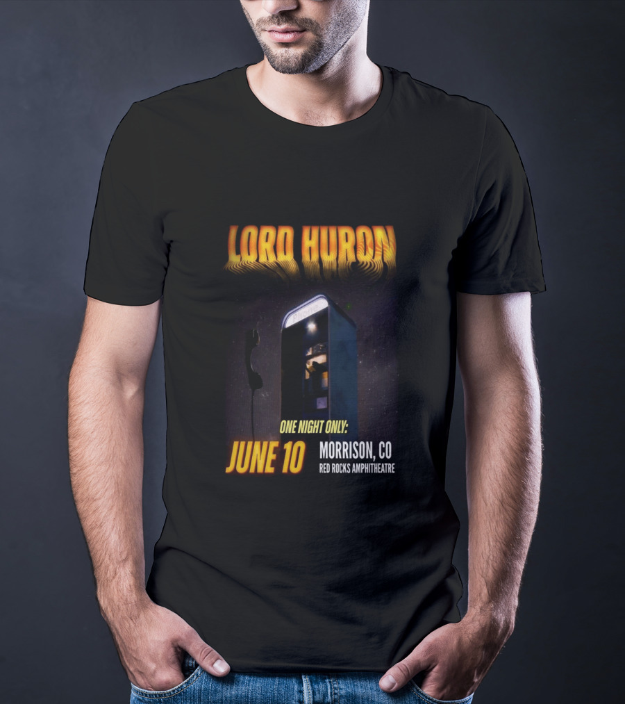 Lord Huron One Night Only June 10 Morrison CO Red Rocks Amphitheatre T-Shirt