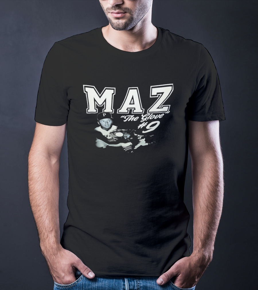 Maz The Glove #9 P Baseball Player T-Shirt