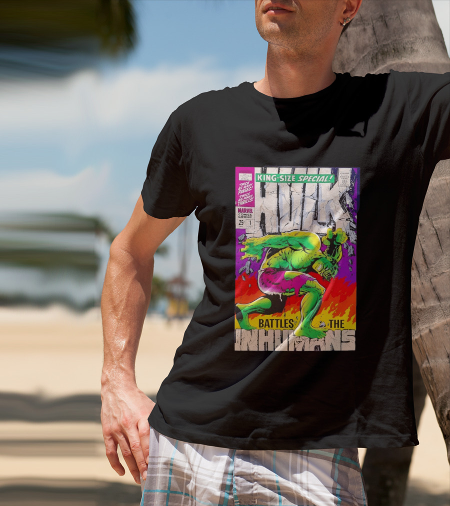 The Incredible Hulk King Size Special Battles The Inhumans Marvel Comics Group 1968 Cover T-Shirt