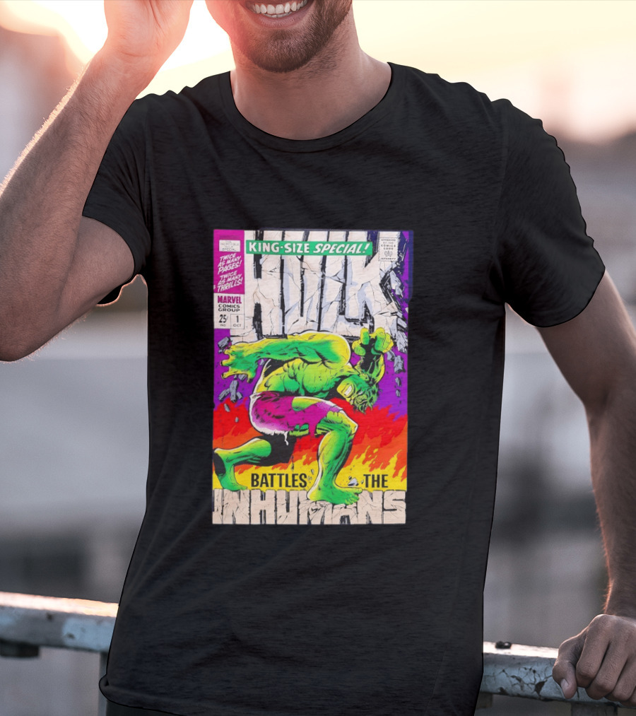 The Incredible Hulk King Size Special Battles The Inhumans Marvel Comics Group 1968 Cover T-Shirt