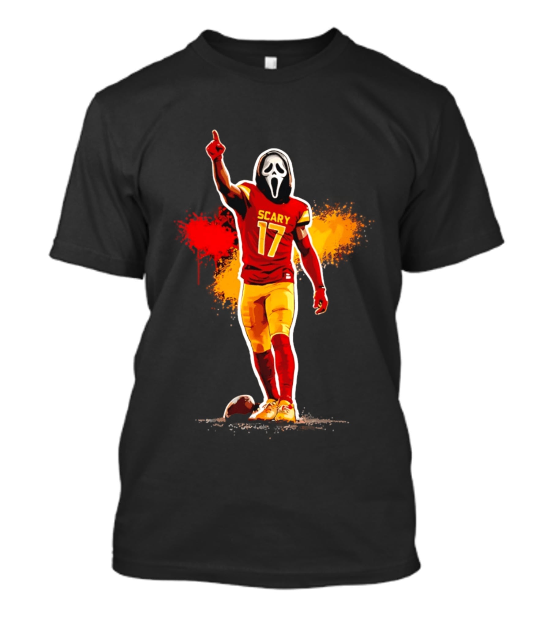 Washington Commanders Terry Mclaurin Scary 17 Horror Football Jersey T-Shirt