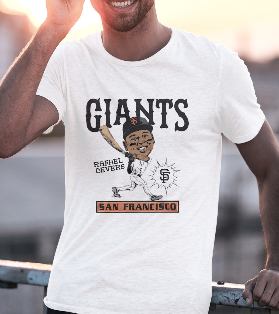 Rafael Devers San Francisco Giants MLB Baseball Caricature Giants San Francisco T-Shirt