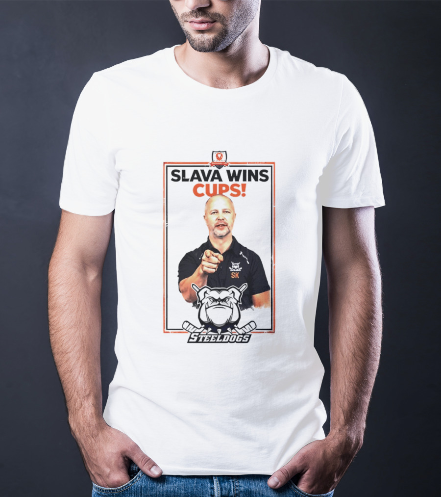 Sheffield Steeldogs Hockey Slava Wins Cups T-Shirt