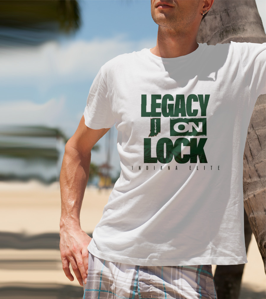 Legacy On Lock Indiana Elite Basketball State Pride T-Shirt
