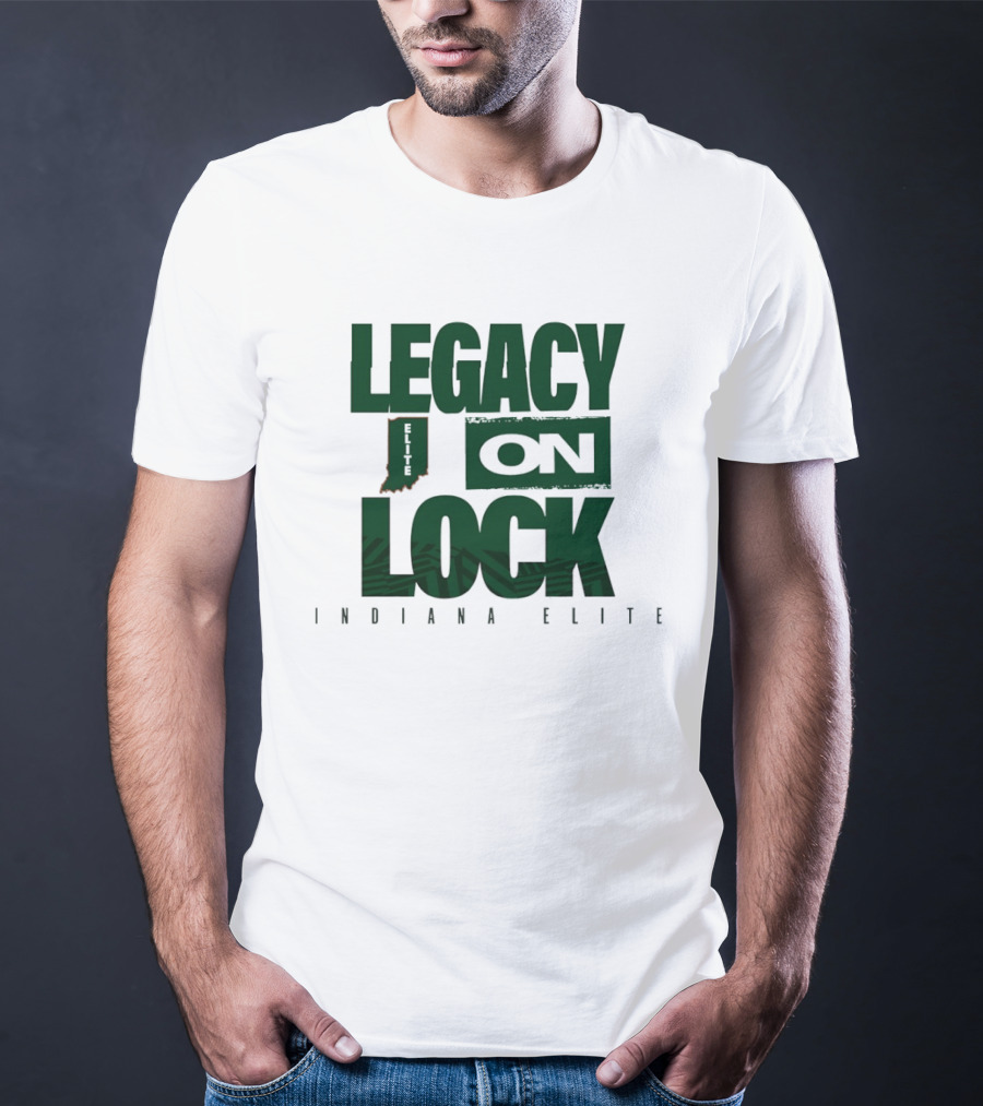 Legacy On Lock Indiana Elite Basketball State Pride T-Shirt