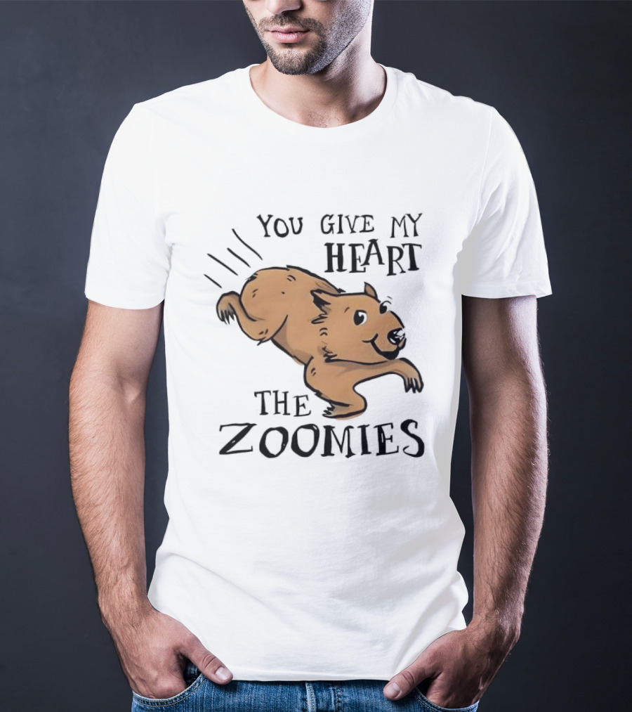 You Give My Heart The Zoomies Capybara T-Shirt
