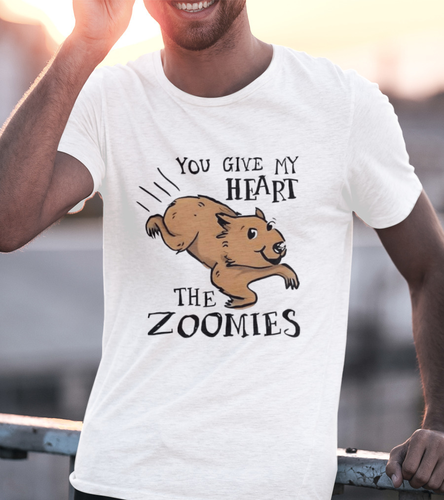 You Give My Heart The Zoomies Capybara T-Shirt