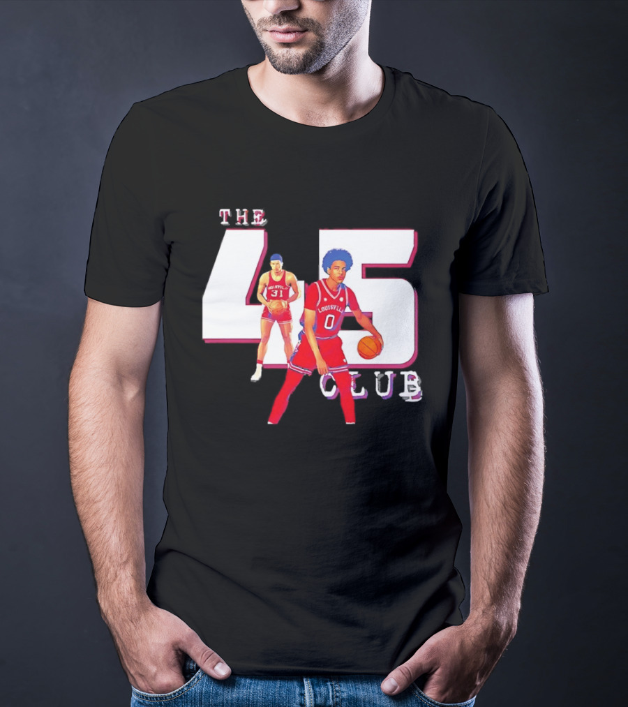 The 45 Club Louisville Cardinals Basketball Mikel Brown 31 And 0 T-Shirt