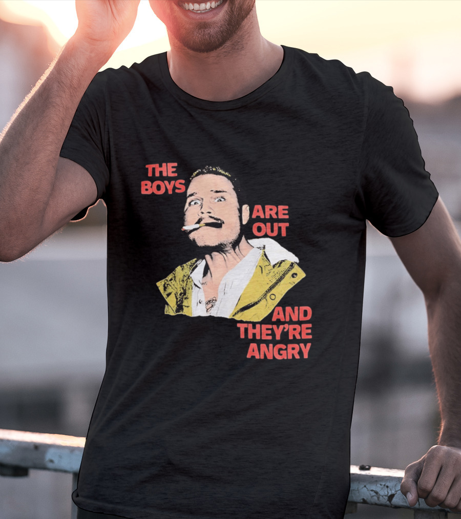 Zach Bryan The Boys Are Out And They're Angry Bold Comic T-Shirt