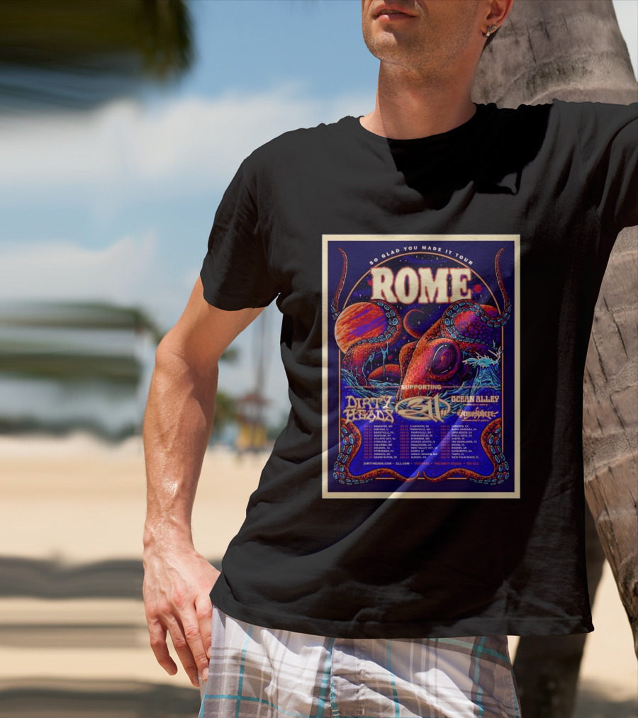 So Glad You Made It Tour 2026 Rome 311 Dirty Heads Ocean Alley Tour Clarkston MI T-Shirt