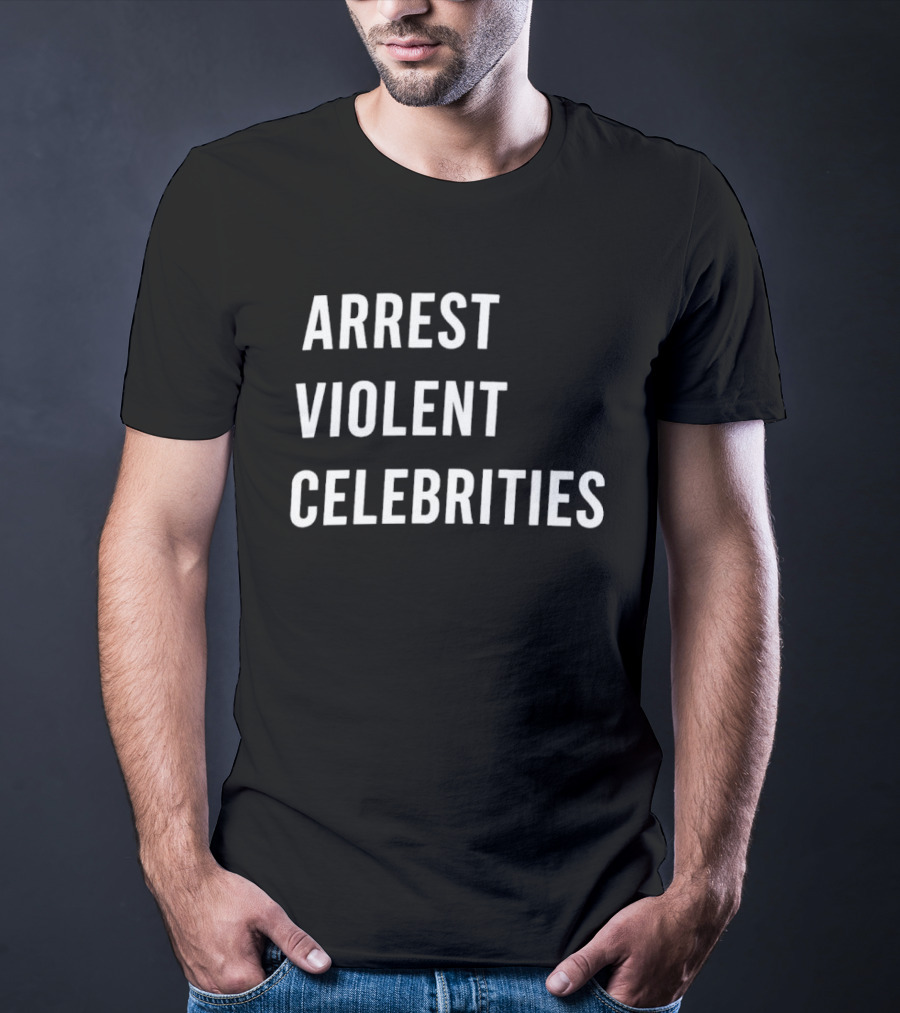 Arrest Violent Celebrities Alan Ritchson Topics T-Shirt
