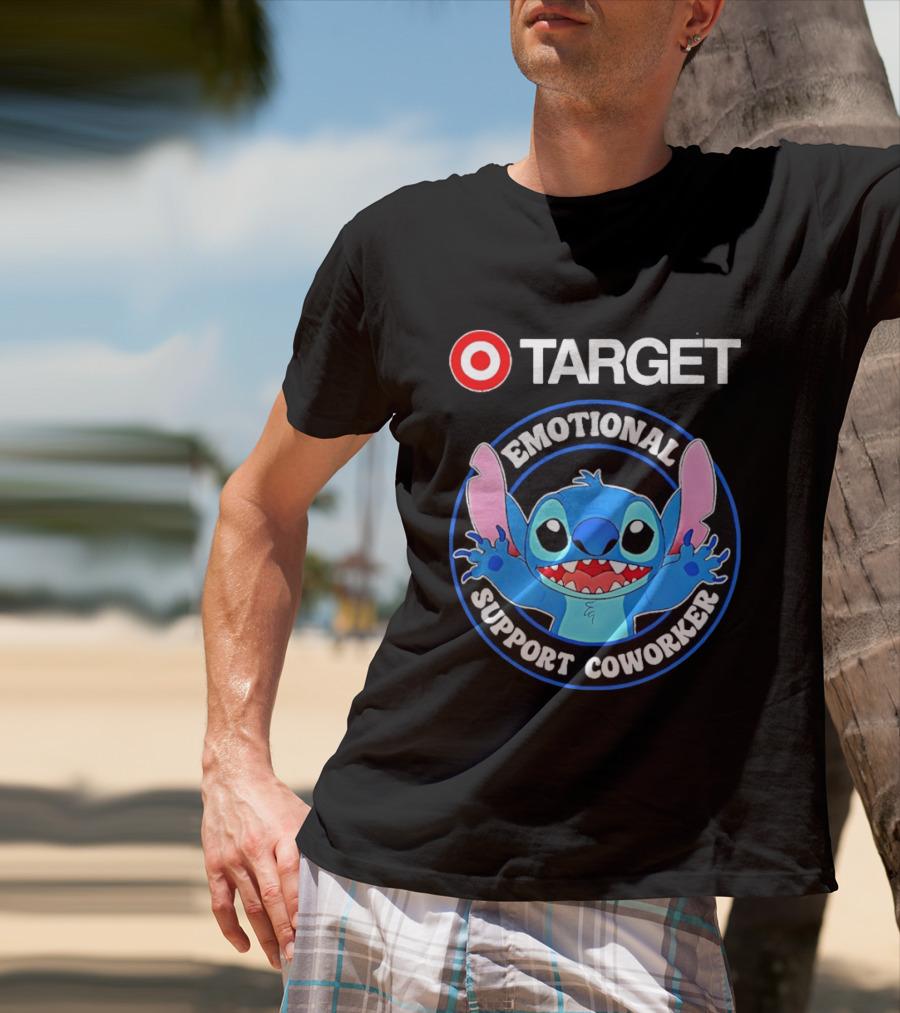 Target Happy Stitch Emotional Support Coworker T-Shirt