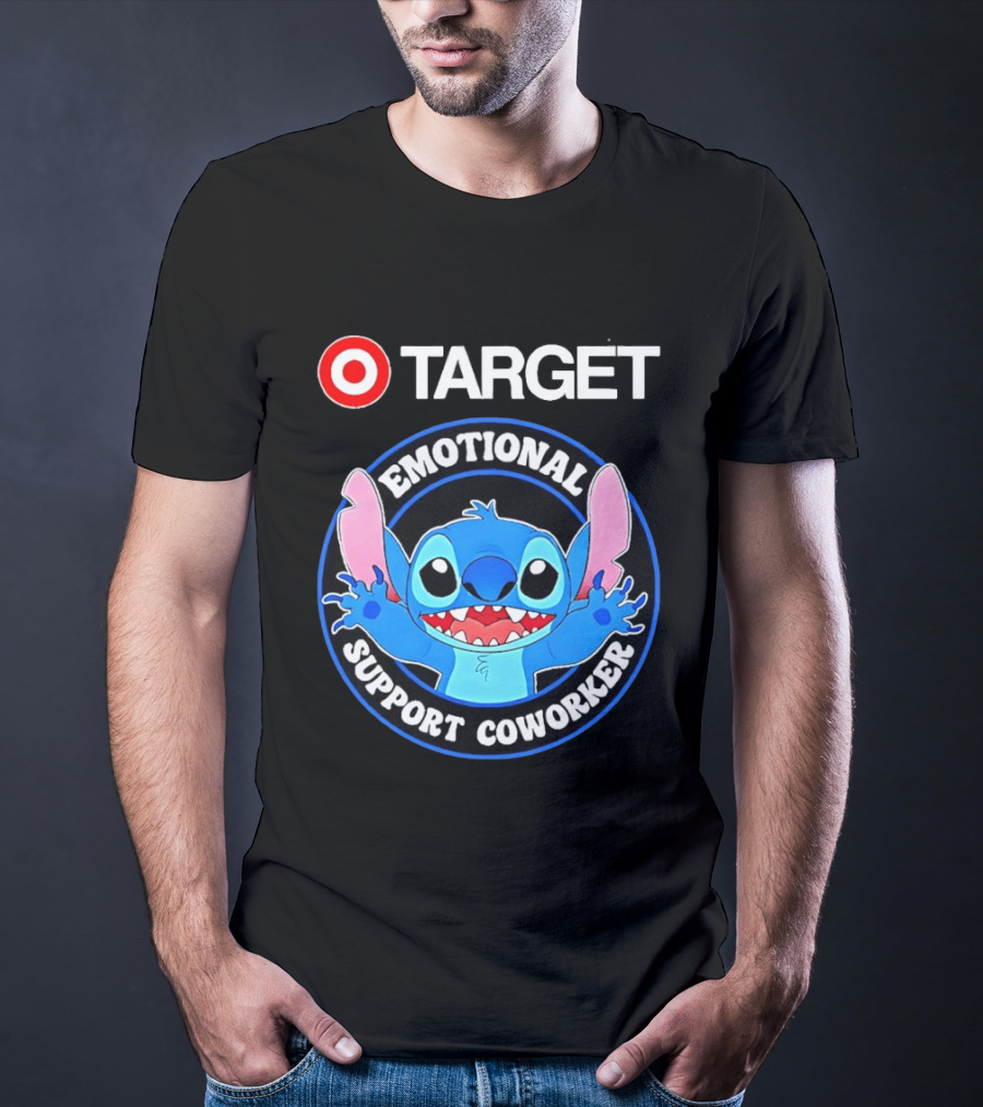 Target Happy Stitch Emotional Support Coworker T-Shirt