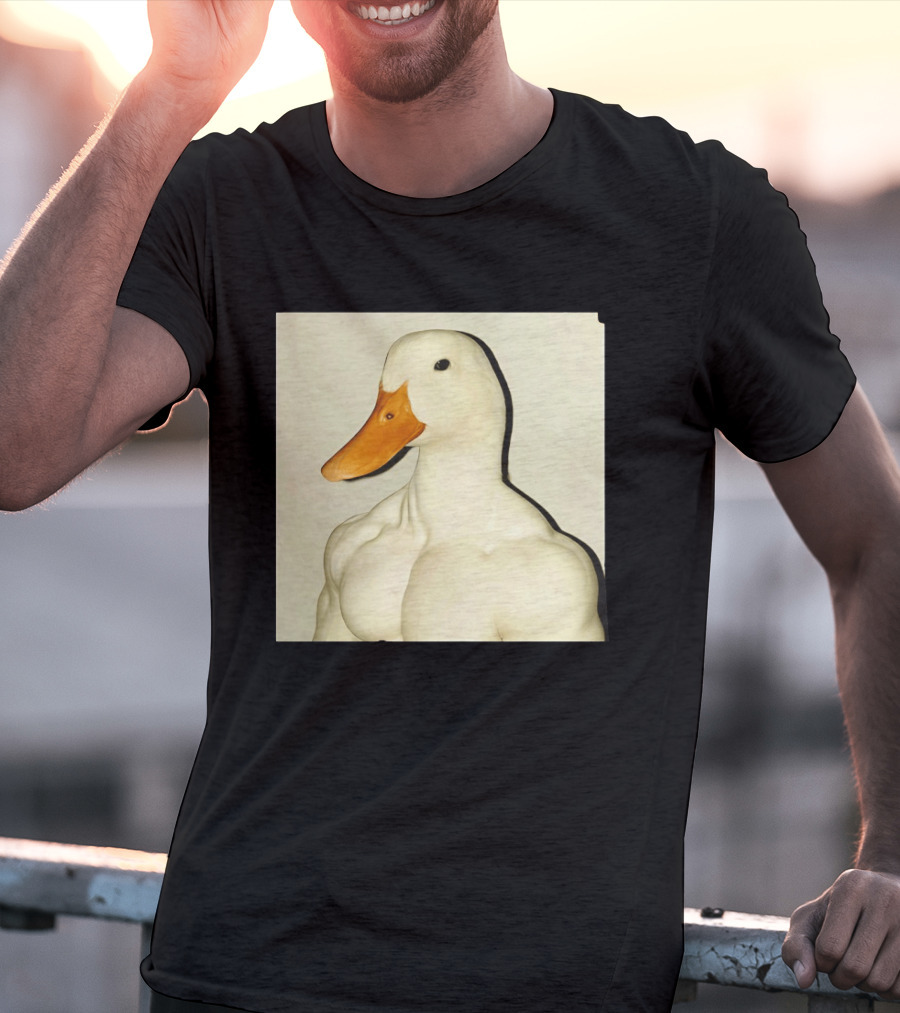 Muscle Goose Meme Buff Animal Bodybuilder Goose T-Shirt