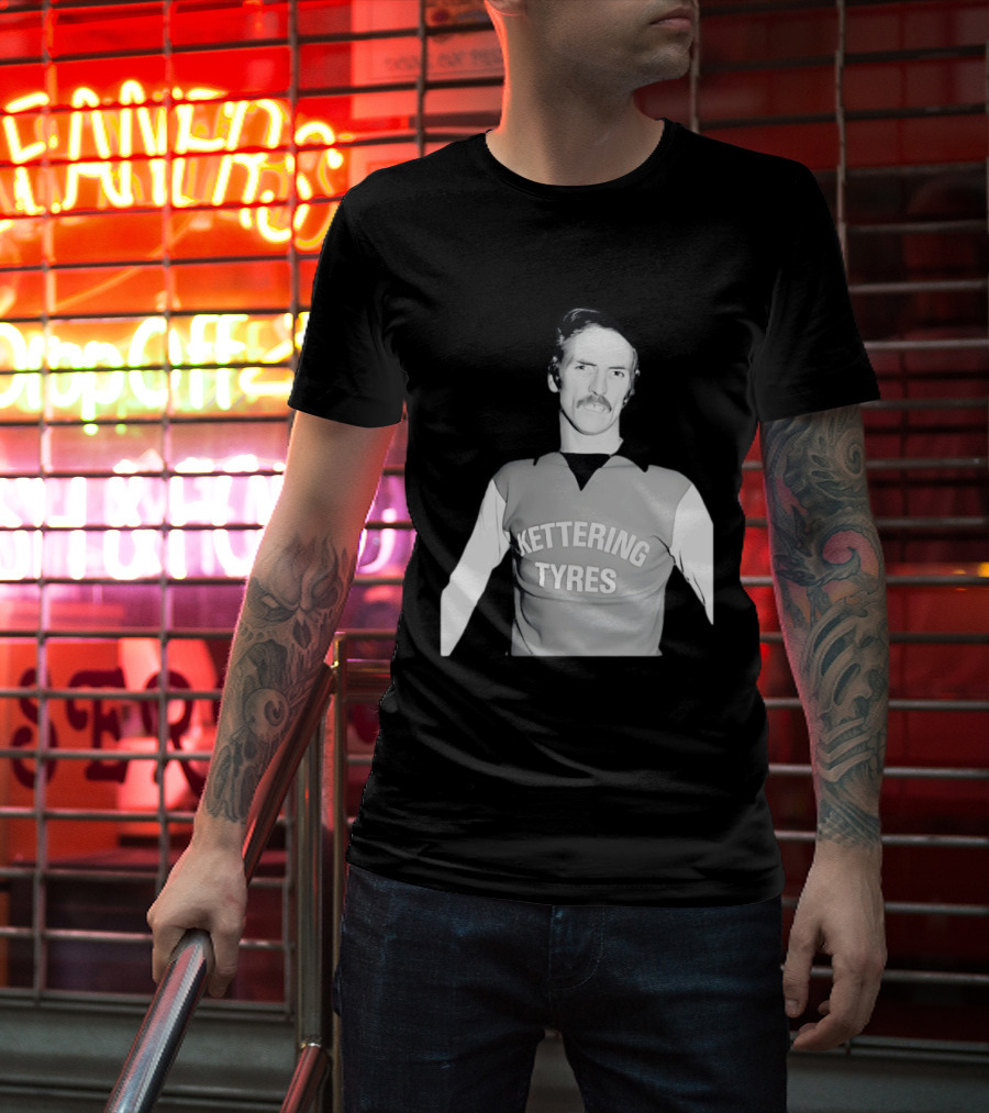 Derek Dougan Kettering Tyres Football Top T-Shirt