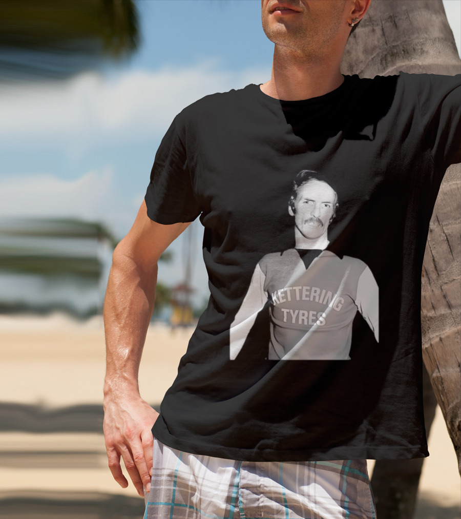 Derek Dougan Kettering Tyres Football Top T-Shirt