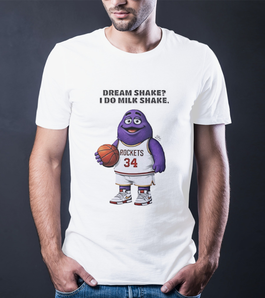Dream Shake Rockets Basketball 34 Milk Shake Grimace T-Shirt