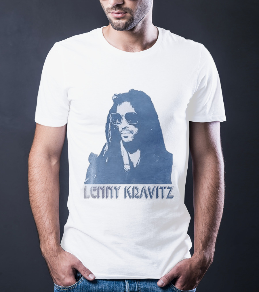 Lenny Kravitz Blue Sunglasses Las Vegas T-Shirt
