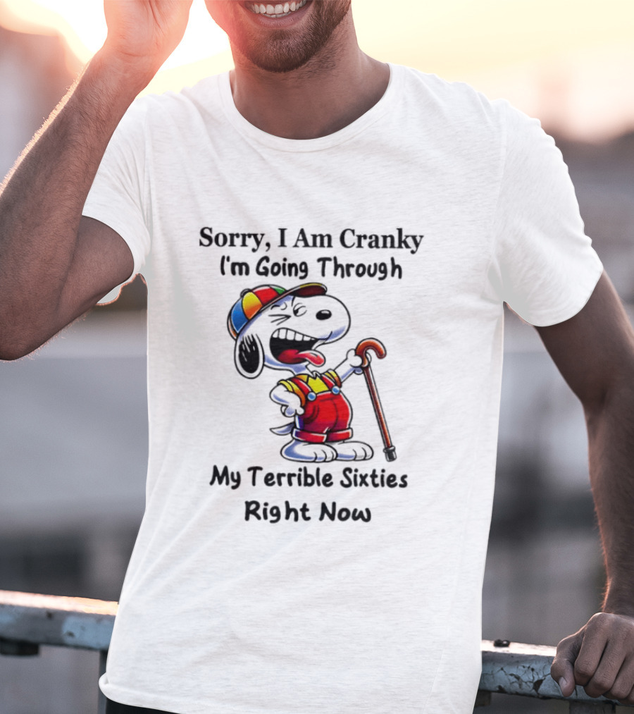 Sorry I Am Cranky I'm Going Through My Terrible Sixties Right Now T-Shirt