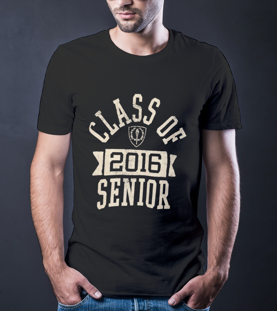 Class Of 2016 Senior Vintage Style Shield T-Shirt