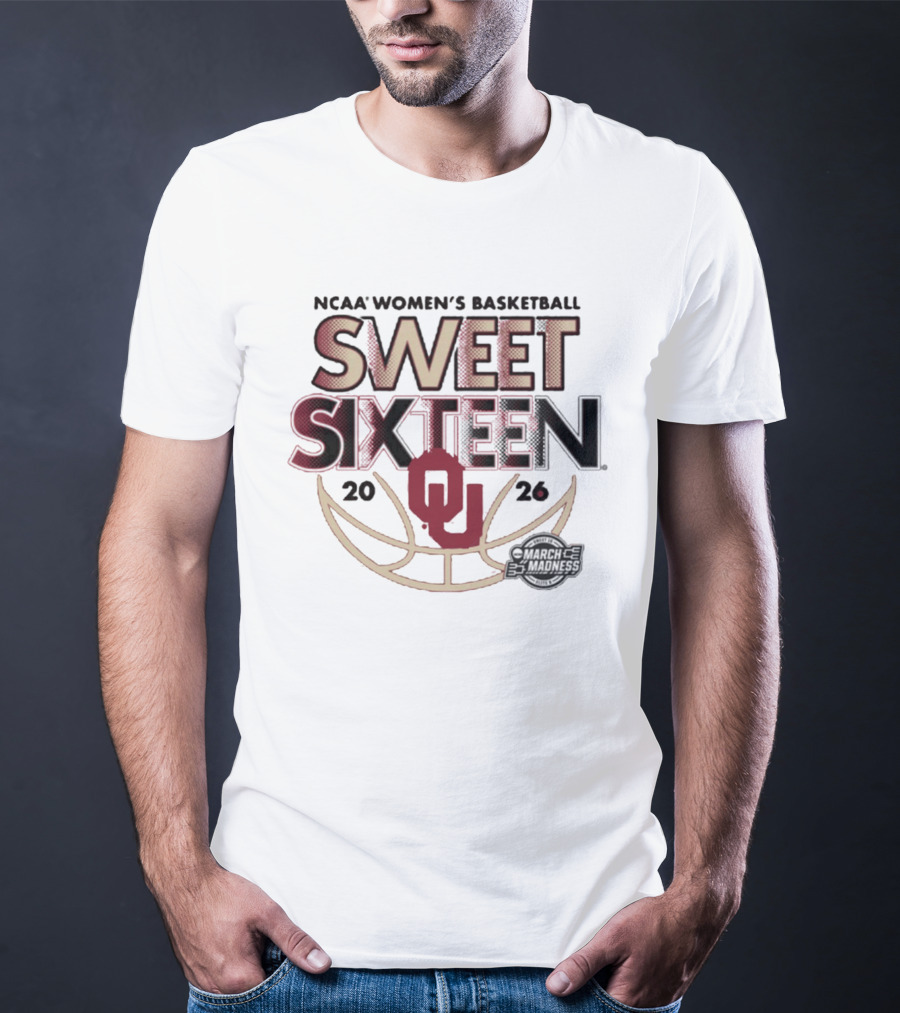 NCAA Oklahoma Women's Basketball 2026 Sweet Sixteen March Madness T-Shirt