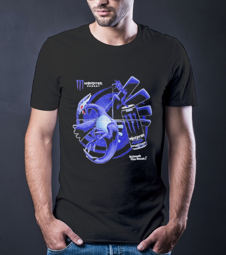 Shadow Lugia Meets Monster Energy Mixxd Burst Fusion T-Shirt