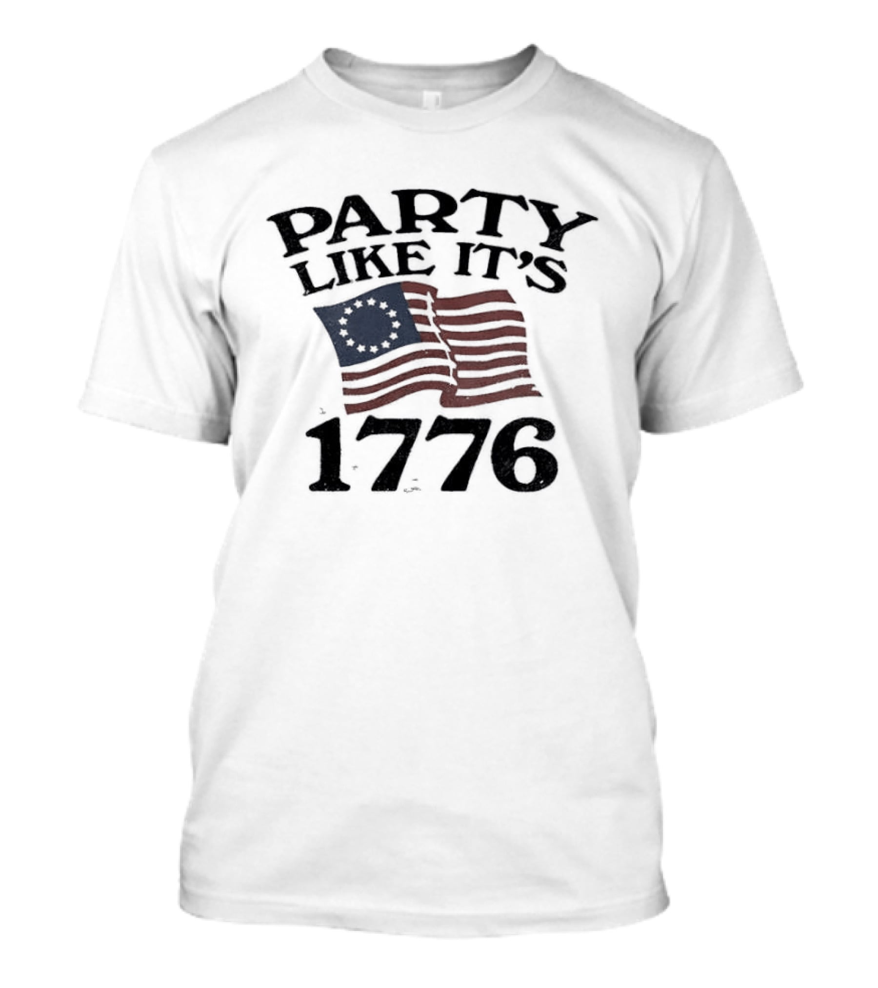 Party Like It's 1776 Betsy Ross American Flag Celebration T-Shirt