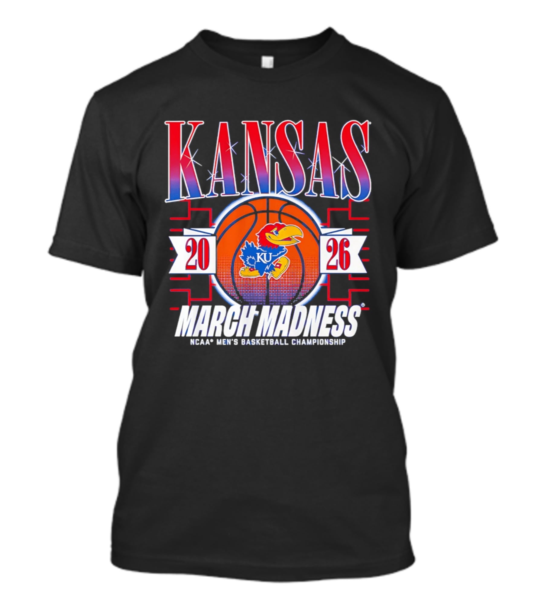 Kansas Jayhawks 2026 NCAA Men's Basketball Championship March Madness T-Shirt