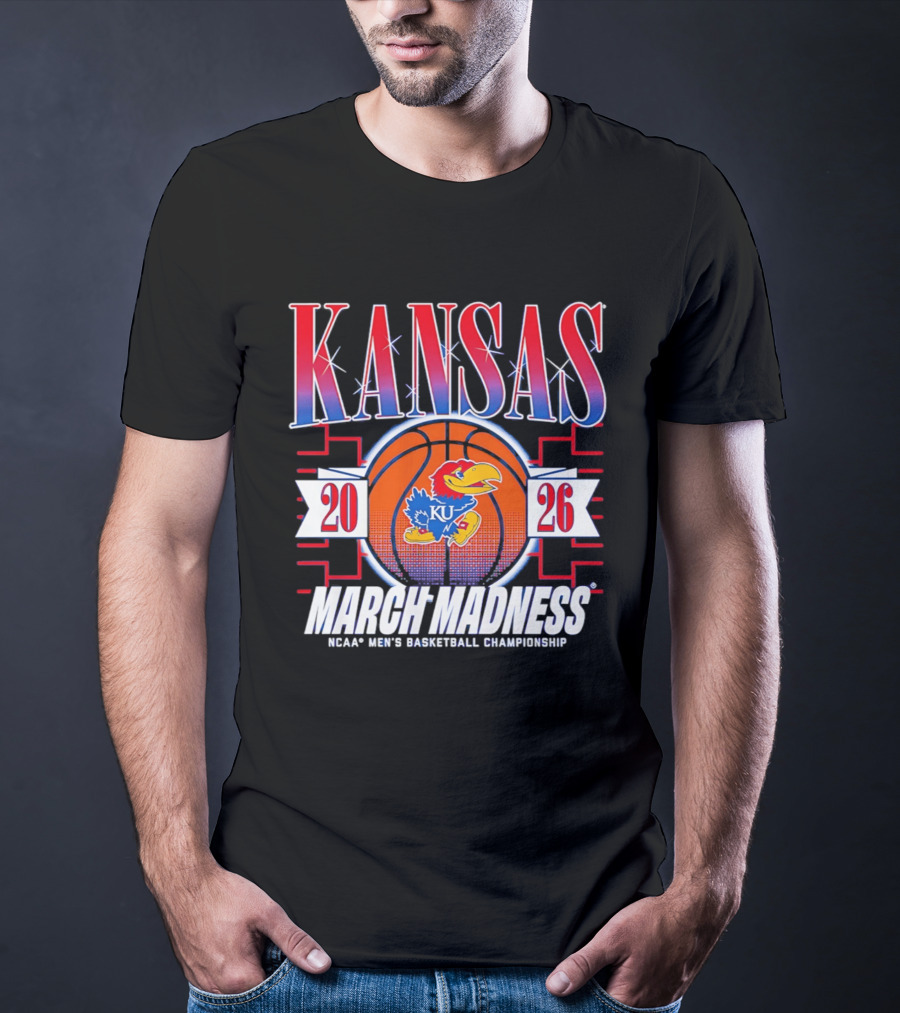 Kansas Jayhawks 2026 NCAA Men's Basketball Championship March Madness T-Shirt