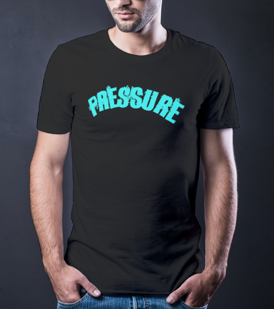 Pressure Teal Distressed Arched T-Shirt