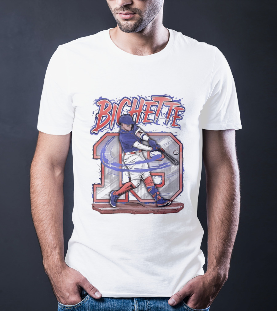 Bo Bichette 19 New York Mets Baseball 2026 City Skyline Blazing T-Shirt