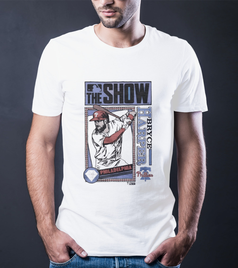 The Show Bryce Harper Philadelphia Phillies MLB Caricature T-Shirt