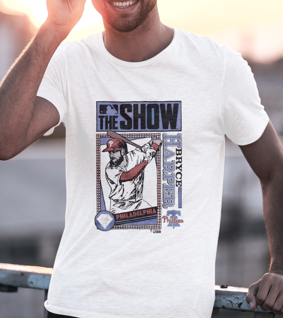The Show Bryce Harper Philadelphia Phillies MLB Caricature T-Shirt