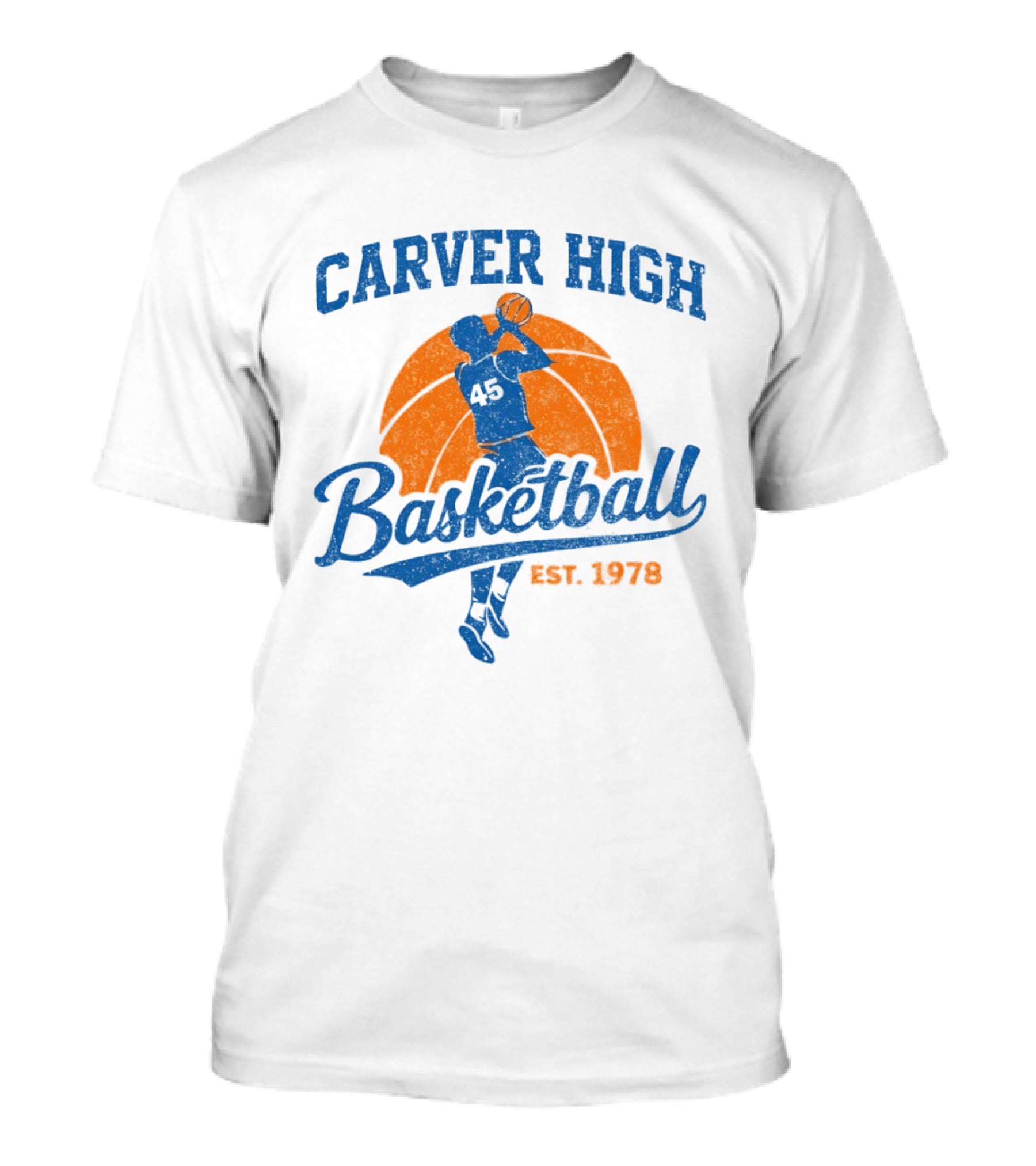 Carver High Basketball 45 Player Est 1978 T-Shirt