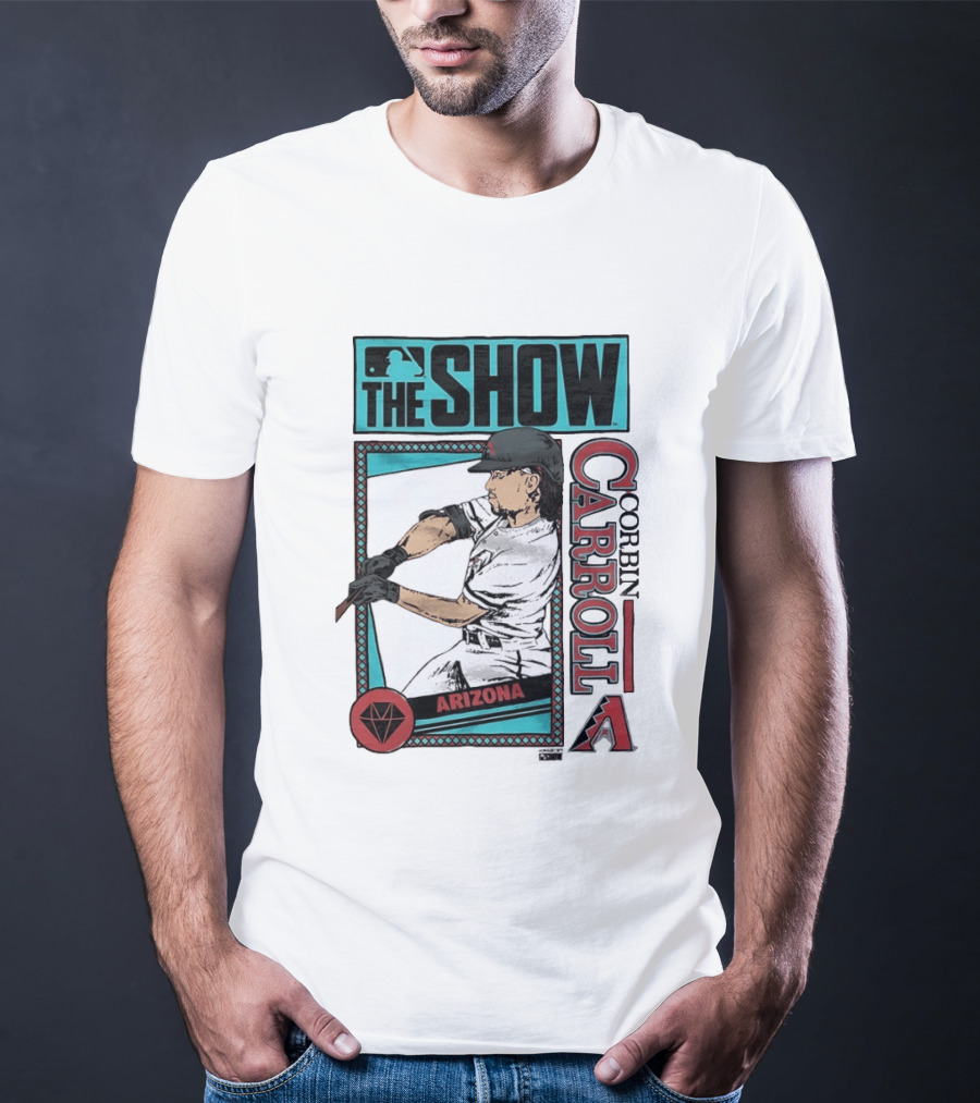 MLB The Show Corbin Carroll Arizona Diamondbacks Baseball Player T-Shirt