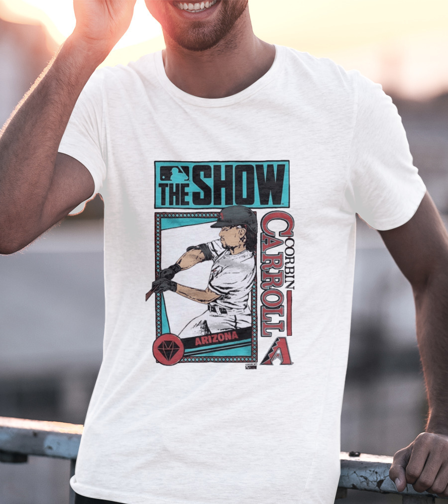 MLB The Show Corbin Carroll Arizona Diamondbacks Baseball Player T-Shirt