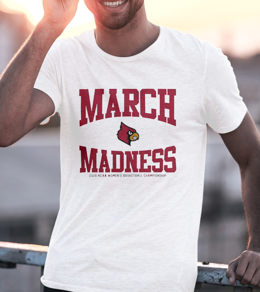 Louisville Cardinals 2026 NCAA Women's Basketball March Madness Championship T-Shirt