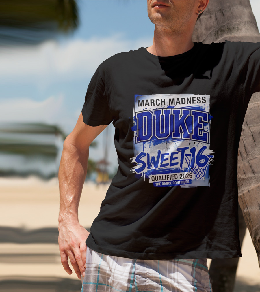 Duke Blue Devils 2026 NCAA March Madness Sweet 16 The Dance Continues T-Shirt