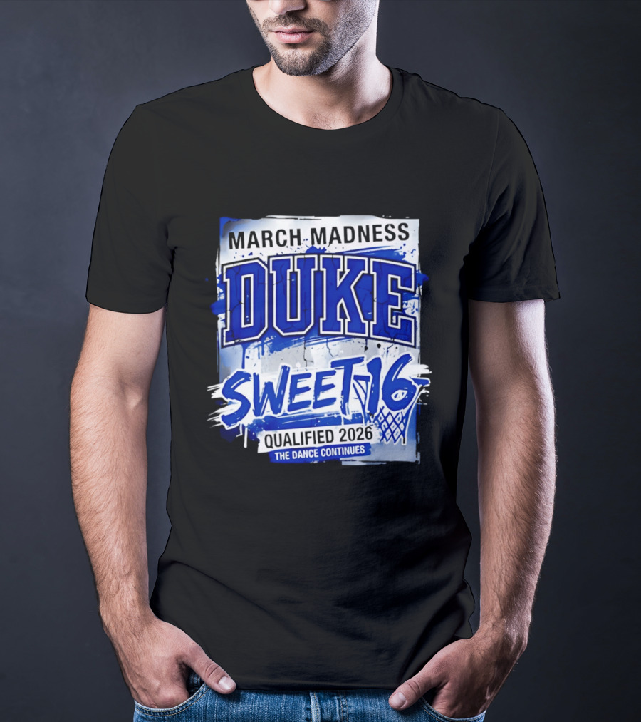 Duke Blue Devils 2026 NCAA March Madness Sweet 16 The Dance Continues T-Shirt
