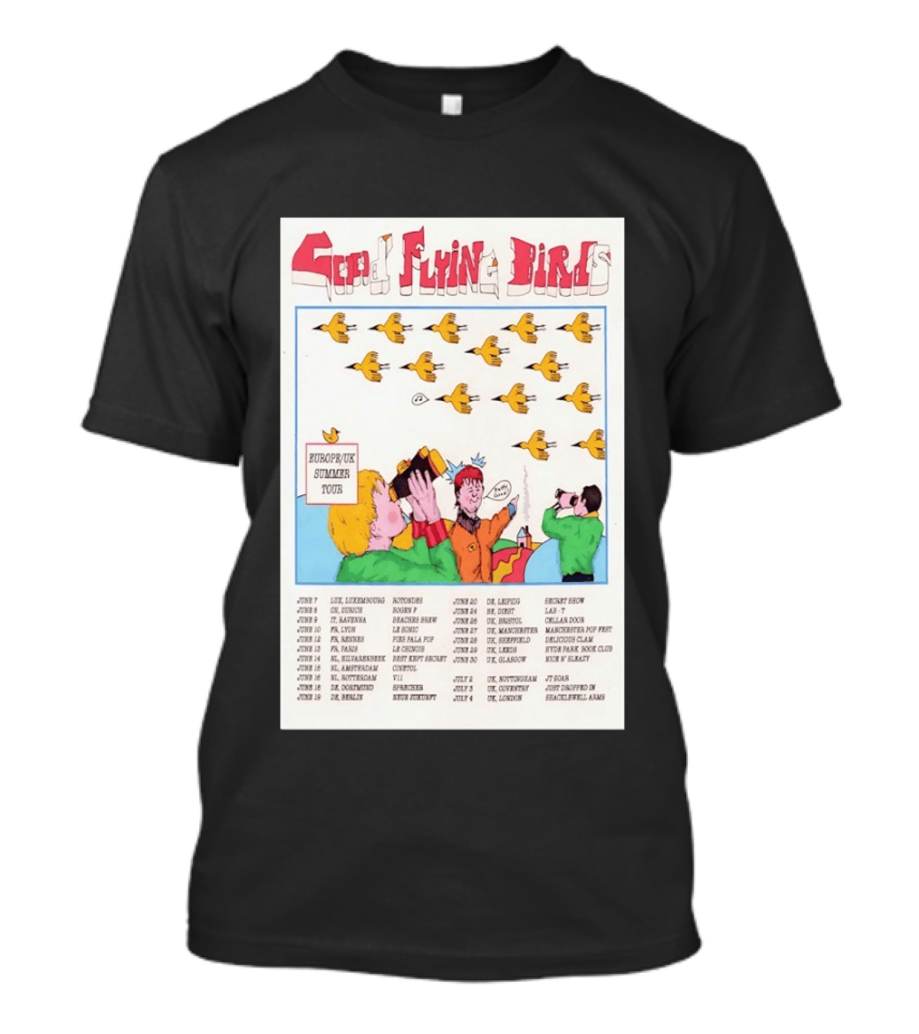 Good Flying Birds Europe UK Summer Tour 2026 Concert Dates T-Shirt