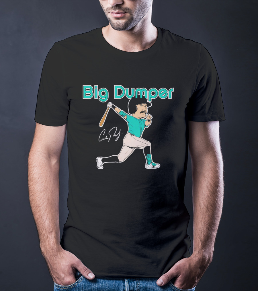 Big Dumper Cal Raleigh Seattle Mariners Caricature T-Shirt