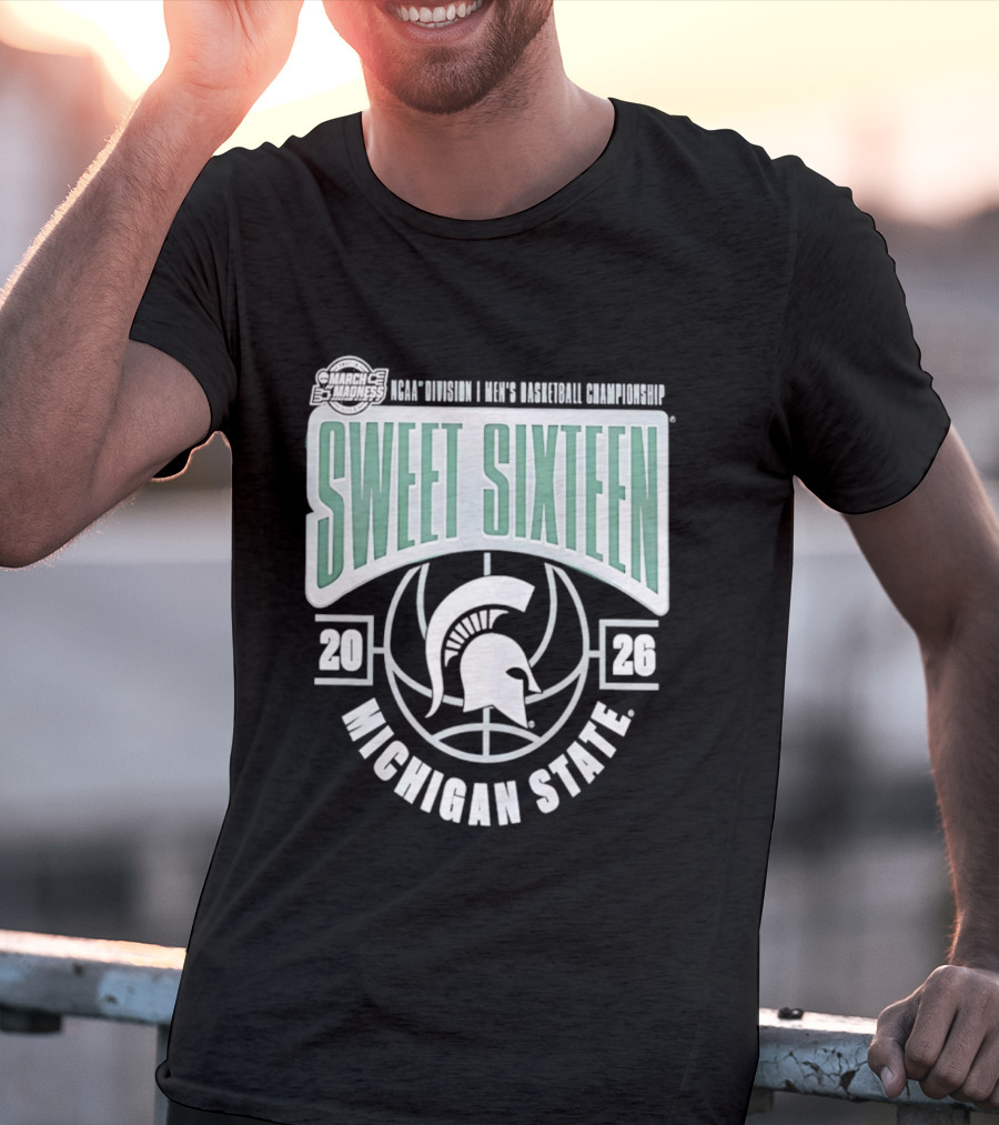 NCAA Division I Men's Basketball Championship Sweet Sixteen Michigan State 2026 T-Shirt